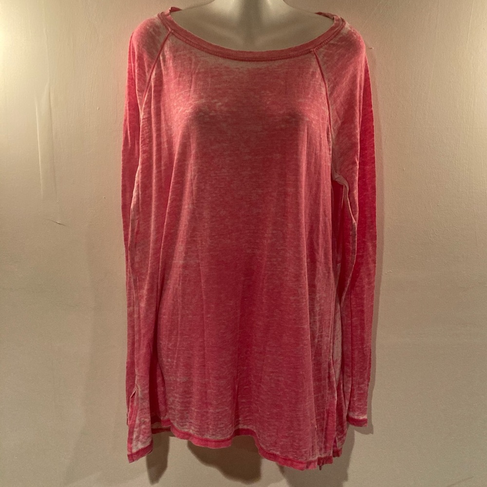 Calvin Klein Performance Large L Hot Pink Full Sleeve workout top long sleeve